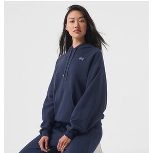 ALO Yoga Navy Accolade Hoodie and Sweatpant SET! Size M NWT